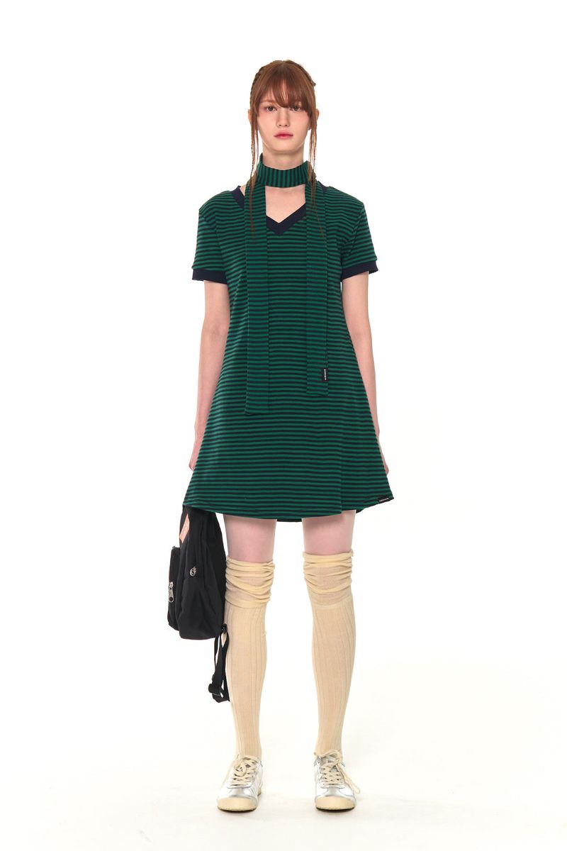 STRIPE MUFFLER (GREEN)