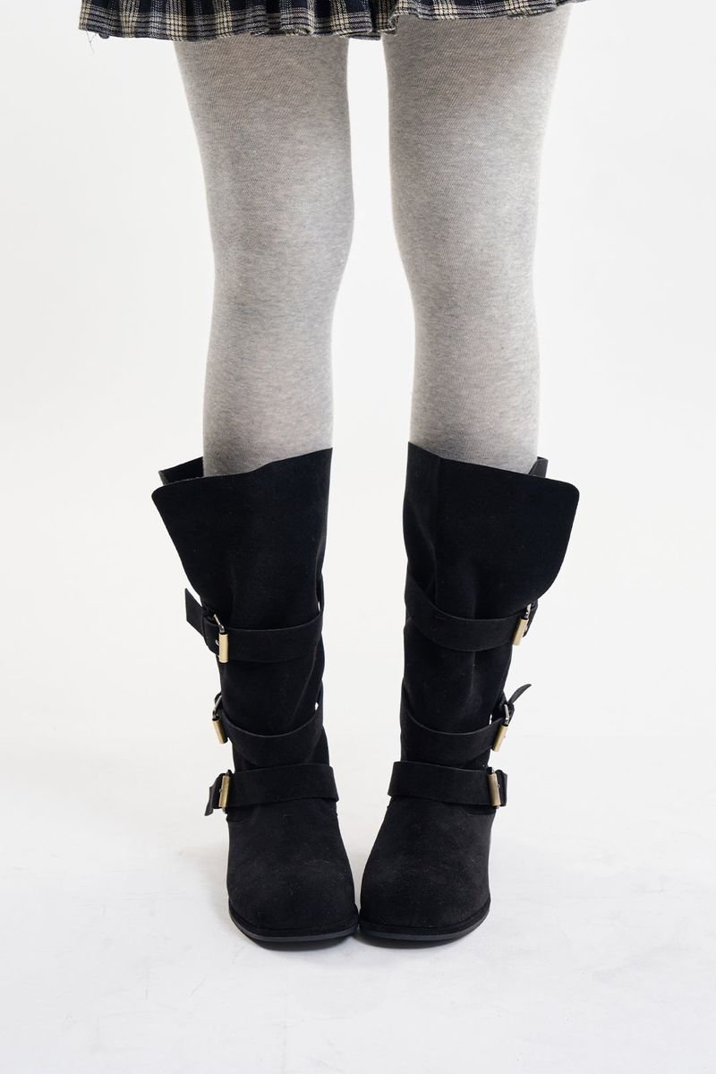Flexi triple strap buckle boots