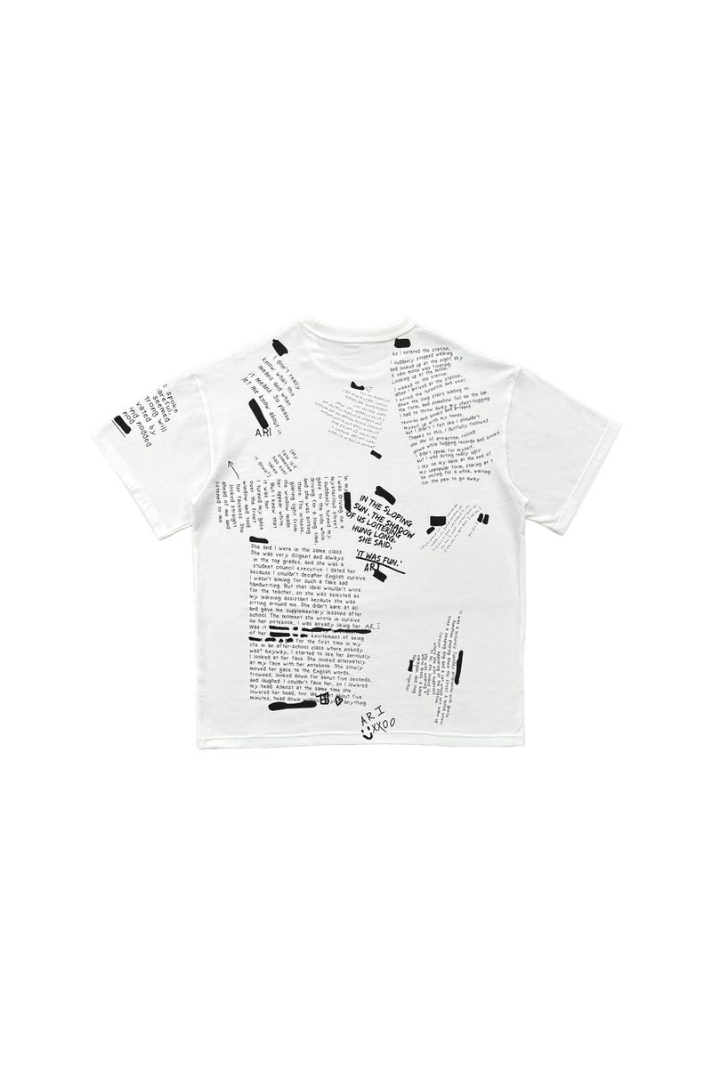 SCRIBBLE T-SHIRT / WHITE