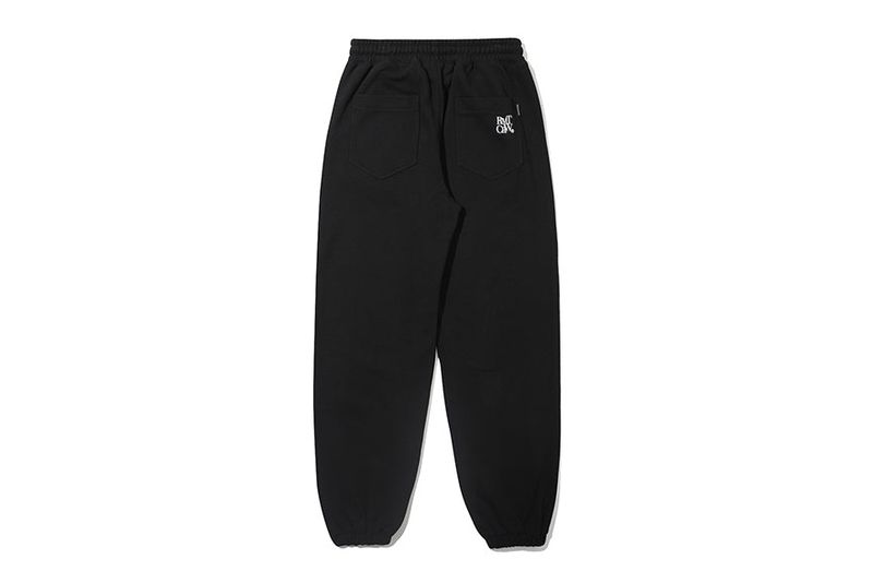 RECENT LOGO SWEAT PANTS_BLACK