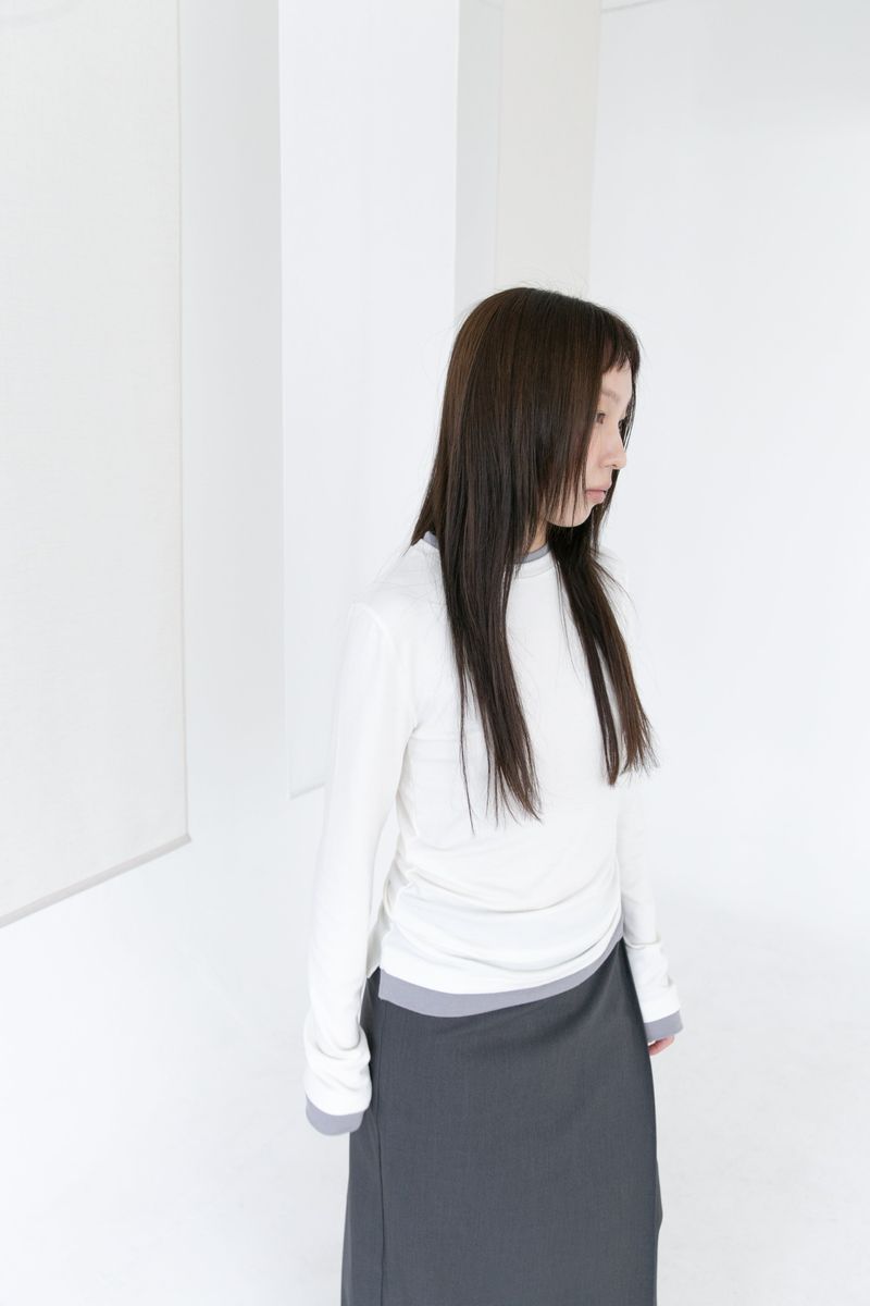 color layered long top(4colors)