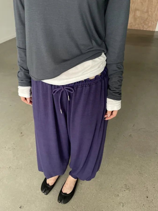 shirring loose pants