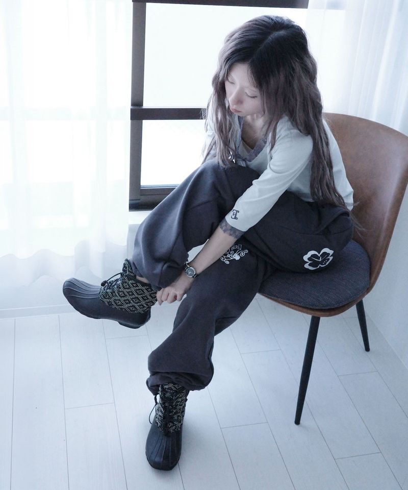 Web E Clover Pants (Washed Gray)