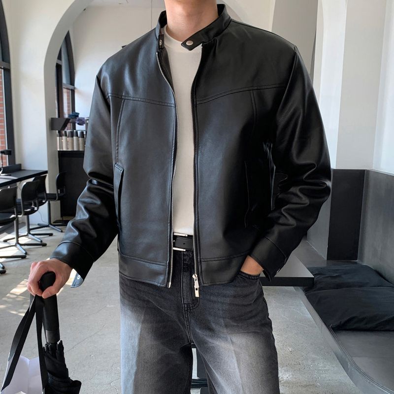 lemenne（ルメンヌ）の「LMN Ribe Biker China Leather Jacket (black)（Jackets/Outerwear）」
