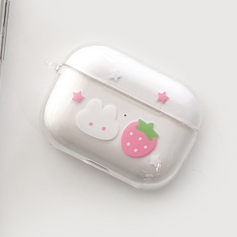 Monani Studio（モナニースタジオ）の「[AirPods] Strawberry rabbit hard case (only case)（Smartphone Accessories）」