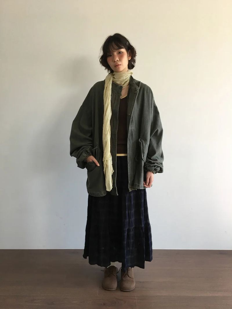 DUGGY（ダギー）の「ジュープ チェック ロング スカート (2color)（スカート）」