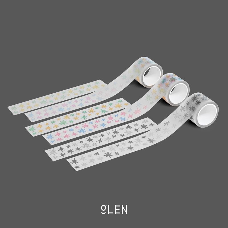GLENの「ペットアウトラインスターキスカットテープ(3Types)（雑貨/ステーショナリー）」