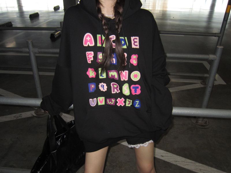 Alphabet hoodie