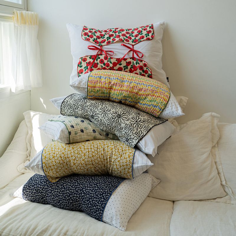 dormor(ドルモル)の「Reversible cotton Summer Pillow cover(Interior)」
