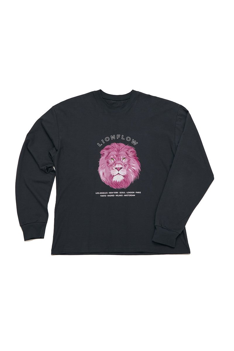 A GOOD DAY（ア グッドデイ）の「LION FLOW-T (CHARCOAL)（Tops）」