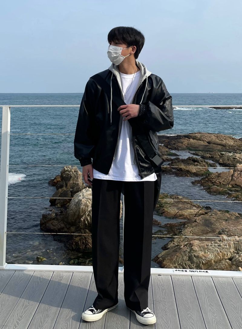 ABLE TWO TUCK WIDE SLACKS(5COLOR)