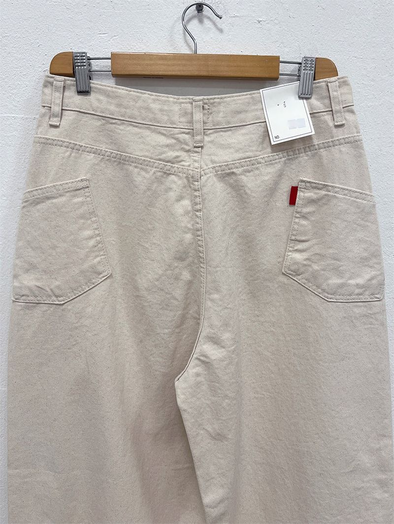 TURN POCKET WIDE COTTON PANTS (2C)