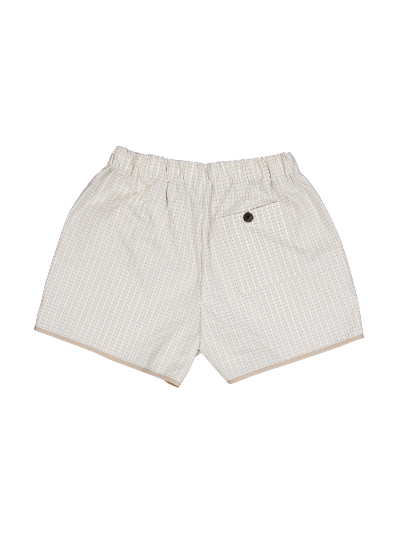 Checkboard shorts (beige)