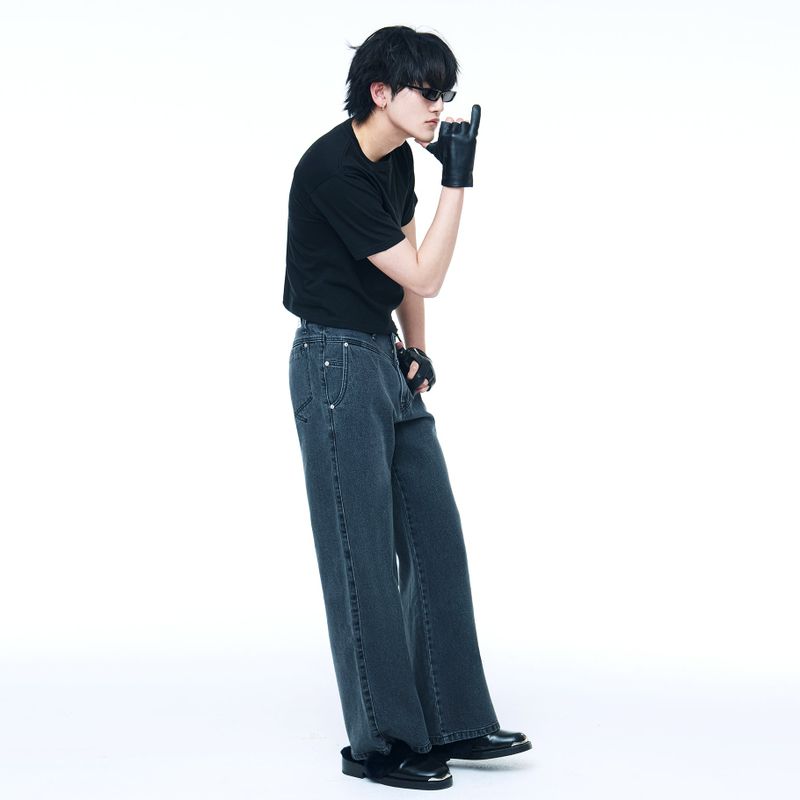 Men's Crop T-Shirt Black