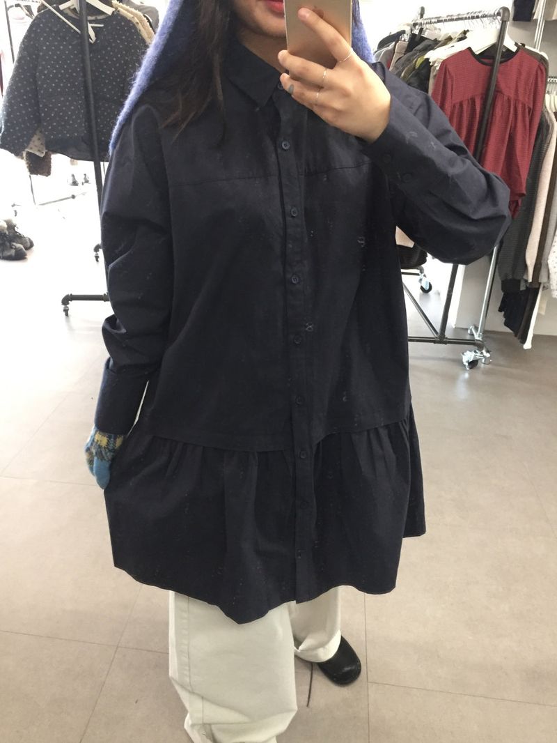low-key shirt dress (2color)