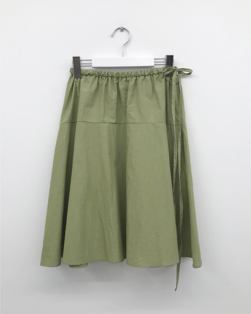 Tilt strap midi skirt (3color)