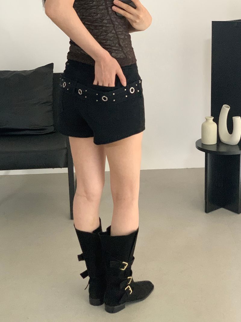 ROIA（ロイア）の「Luisa eyelet belt shorts（Pants）」