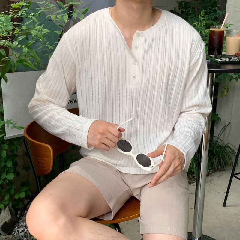 lemenne（ルメンヌ）の「LMN Leversy 4 Button Round Long Sleeve (5 colors)（Tops）」