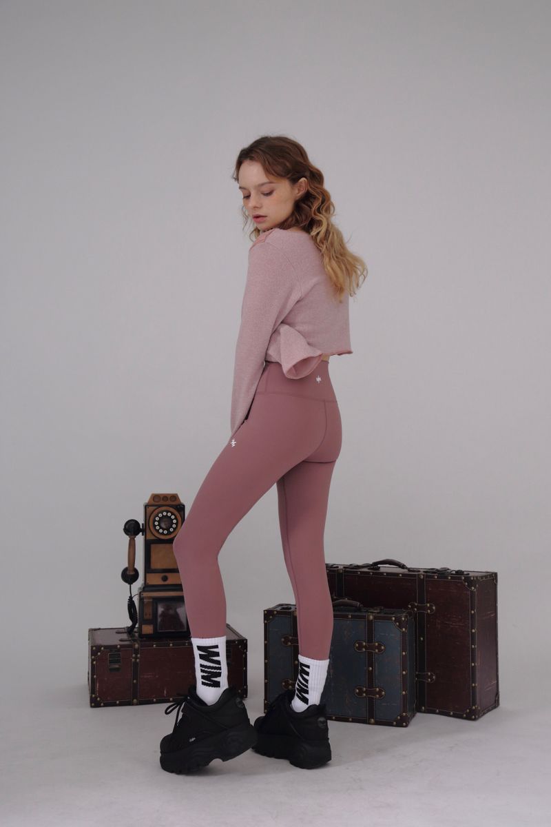 MODERN LEGGINGS- mauve pink
