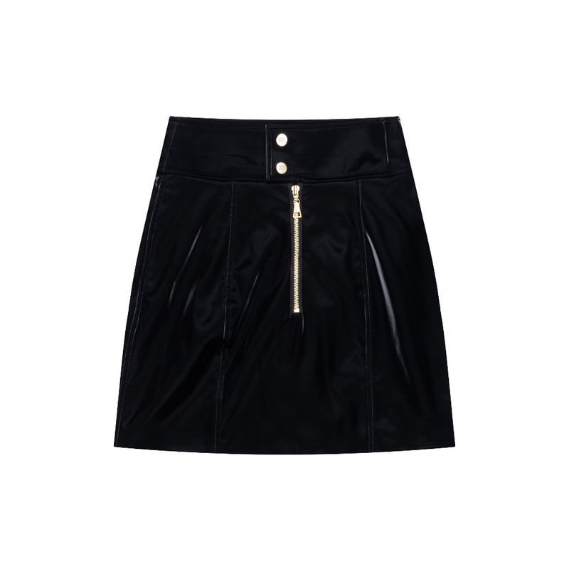 WAR DOG（ワードッグ）の「Faux Leather Mini Skirt（Skirts）」