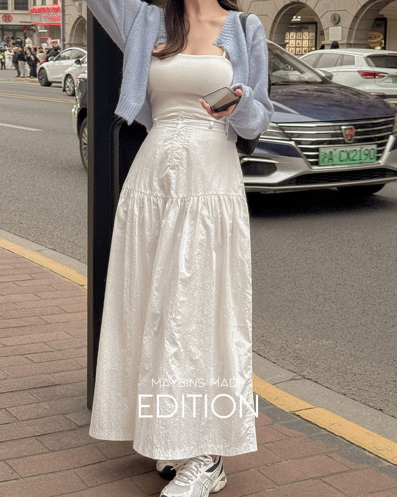 [MADE] Mune nylon long skirt