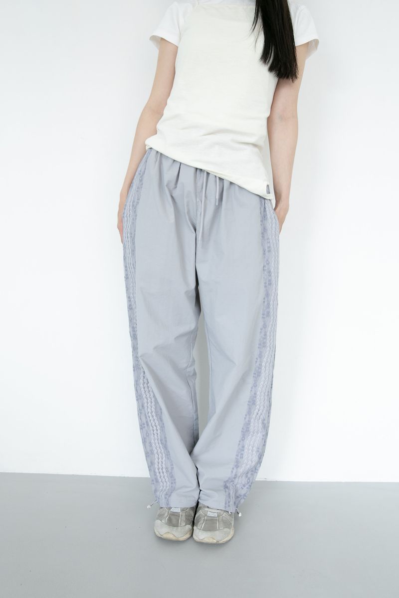 side lace tape jogger pants(3colors)
