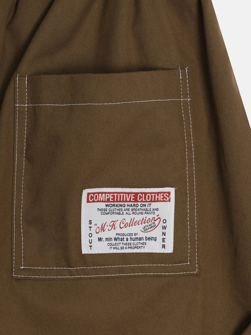 Tommy Diagonal Pocket Stitch Bermuda Pants 4C