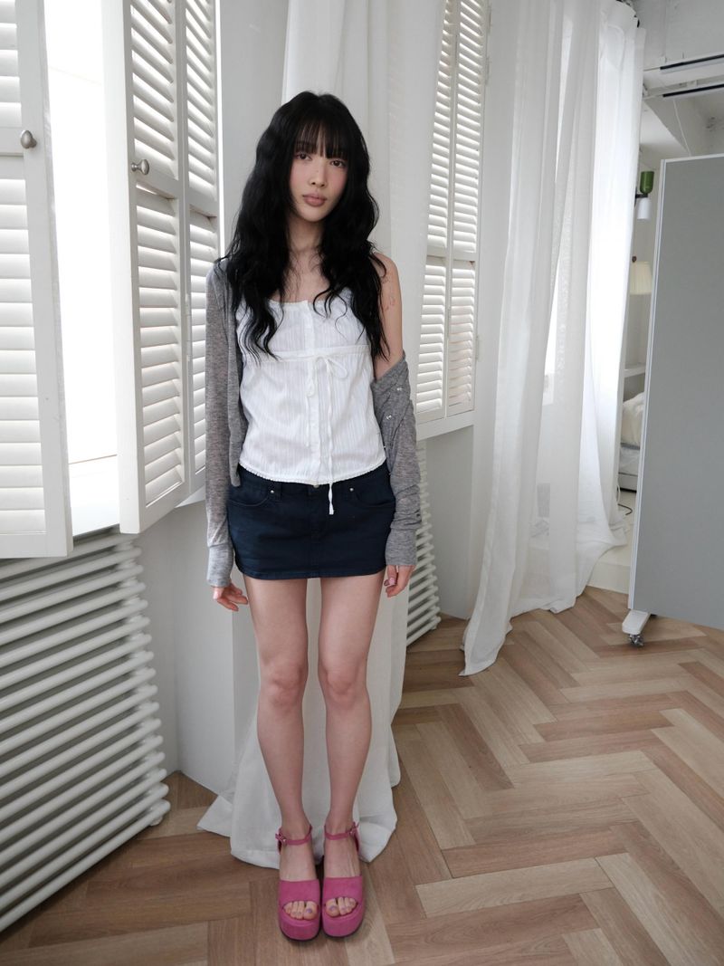 timelineseoul（タイムラインソウル）の「back stud skpt（Skirts）」