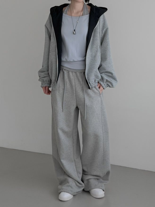 (Unisex) Drick Strap Belt Sweatpants