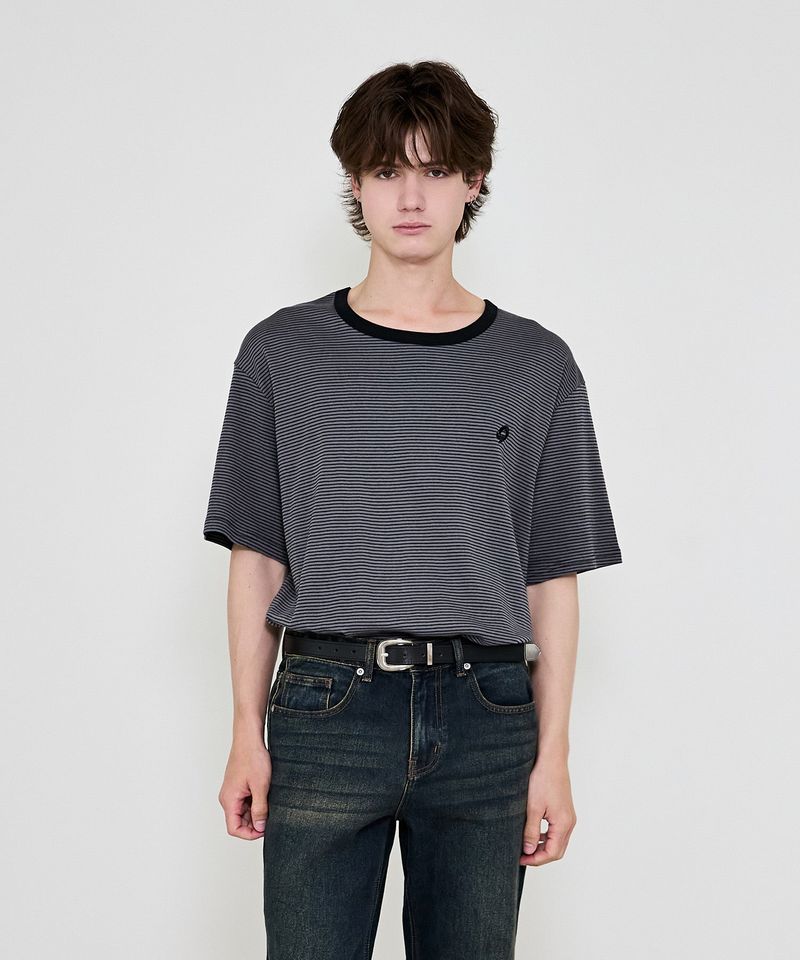 flow border t-shirts black