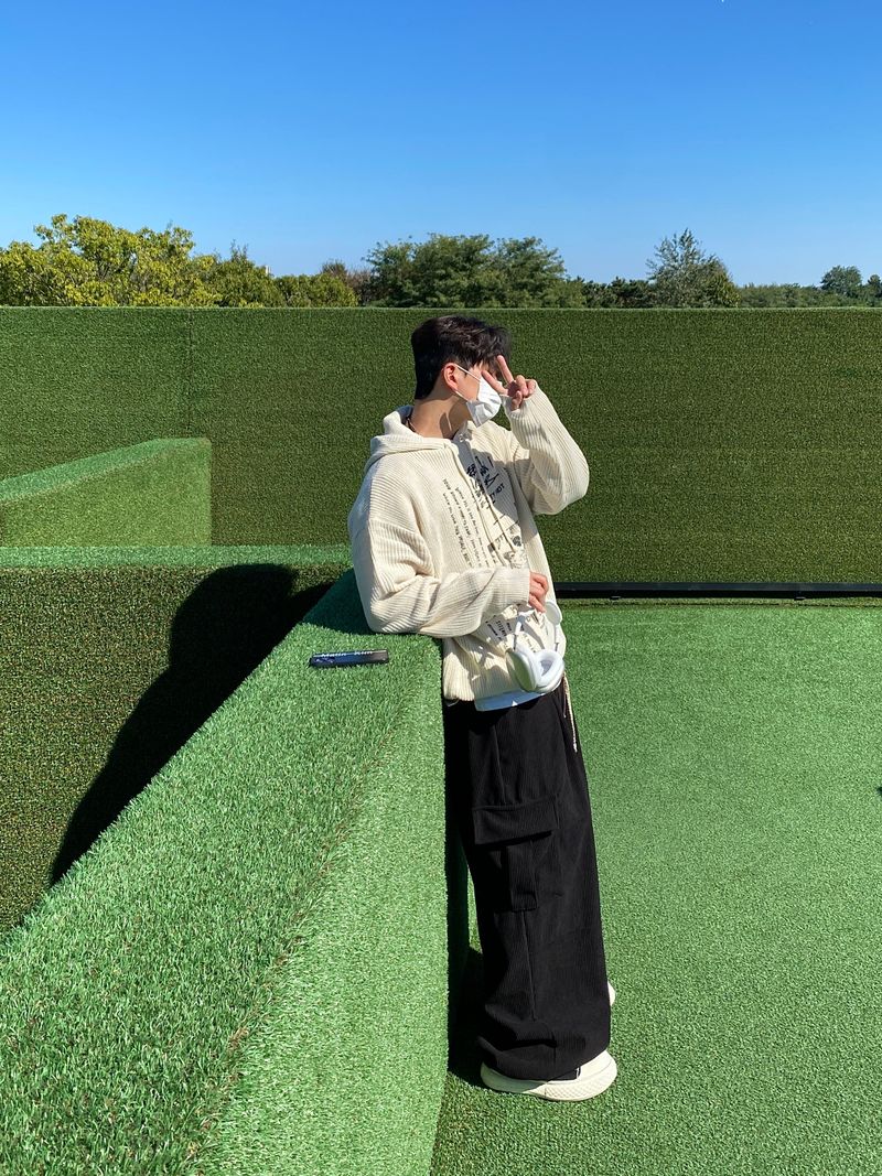 Corduroy Balloon Cargo Pants (4color)