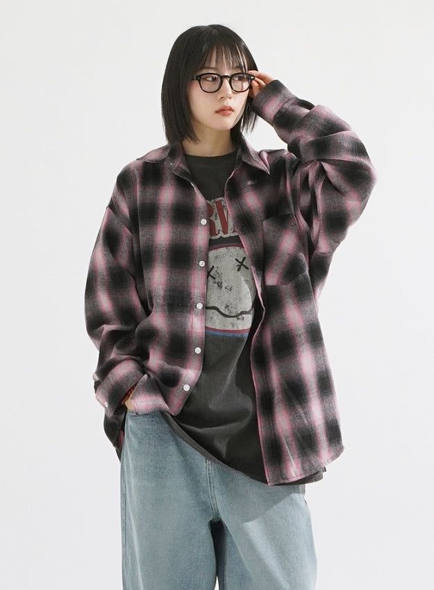KIXI（キッシー）の「Spray check shirt（Tops）」