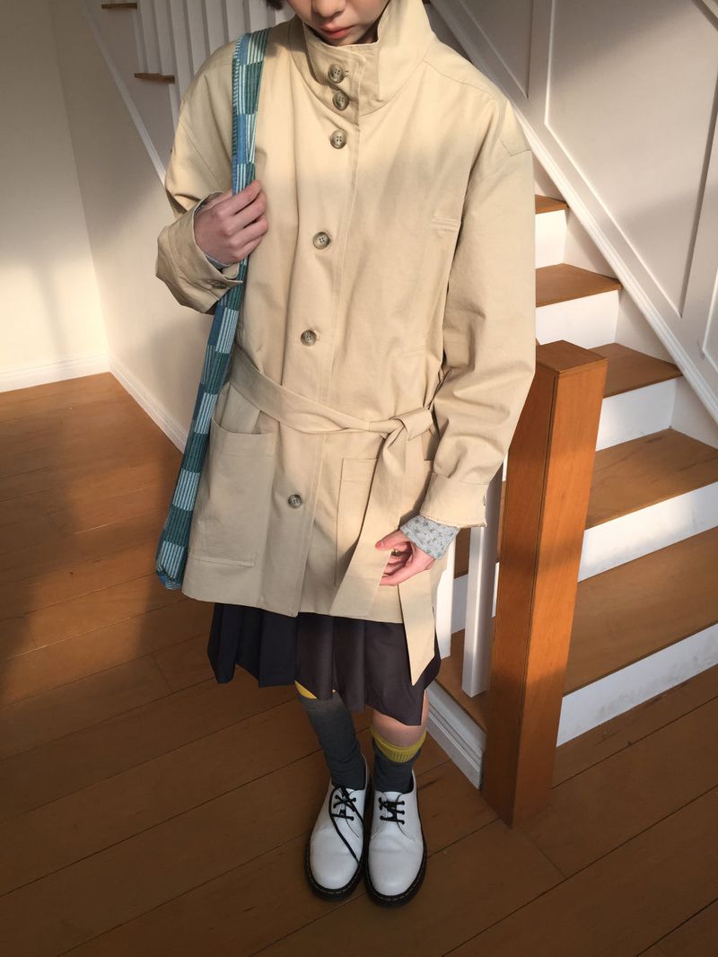 Windsor trench half coat (2color)