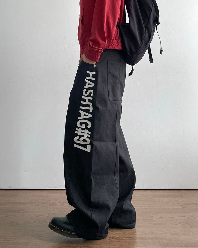 IDF（アイディーエフ）の「Hash Lettering Denim Pants（Pants）」