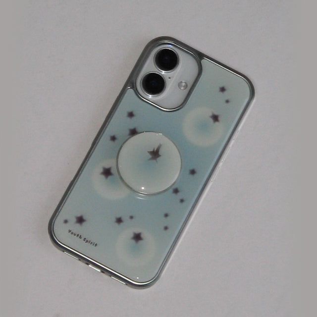 Stylish tomato blue silver epoxy case