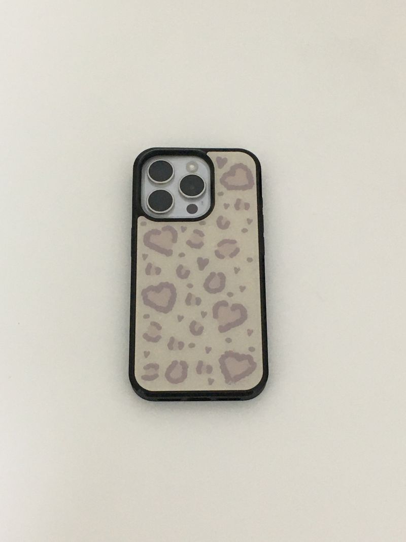 heart leopard (beige) case 