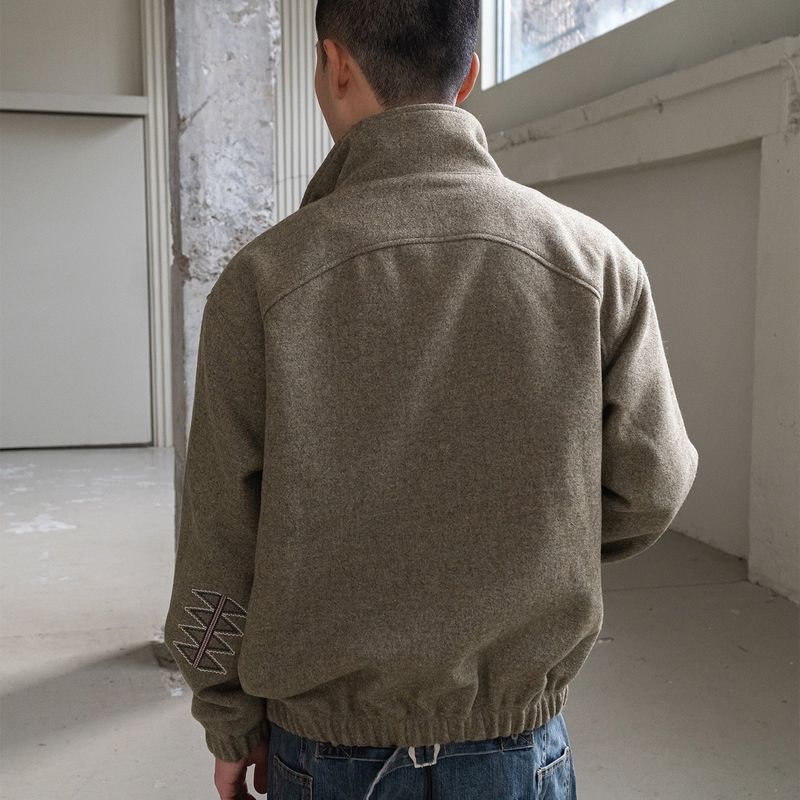 Machete wool blouson / Taupe melange