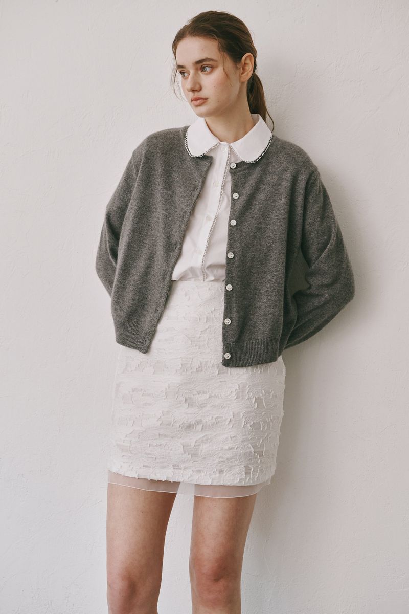 Lace half shirts (Ivory)