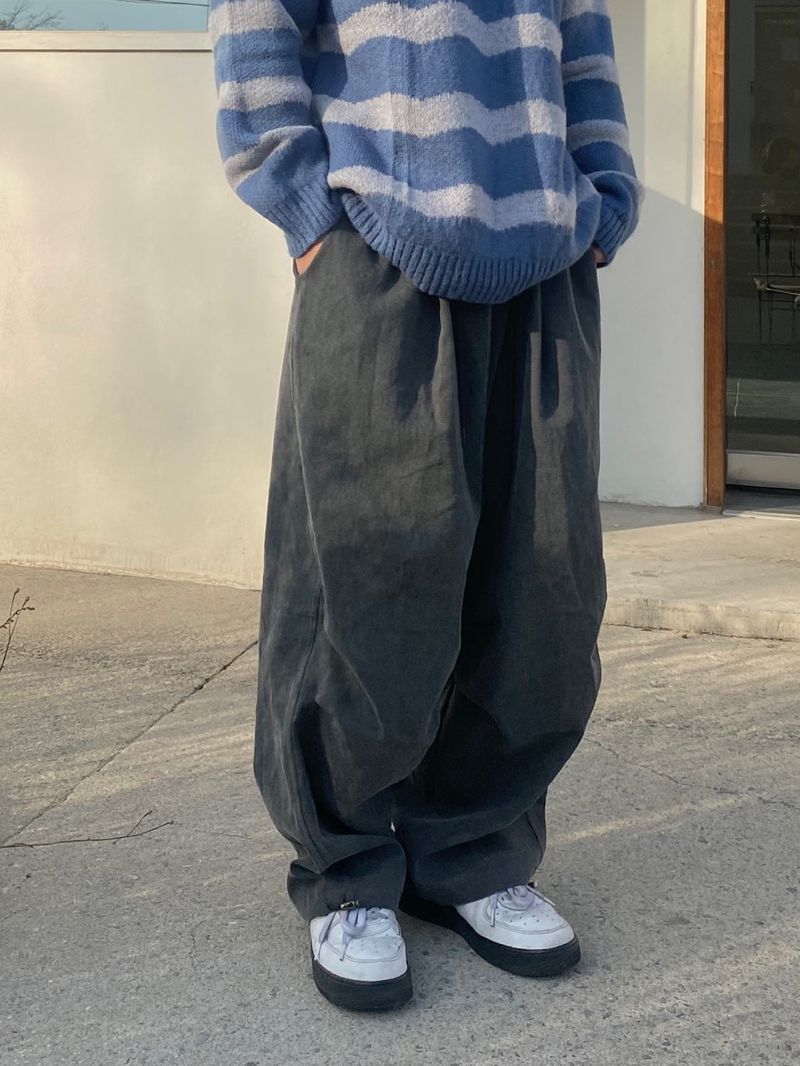 Pigment Wash Balloon Pants 3C