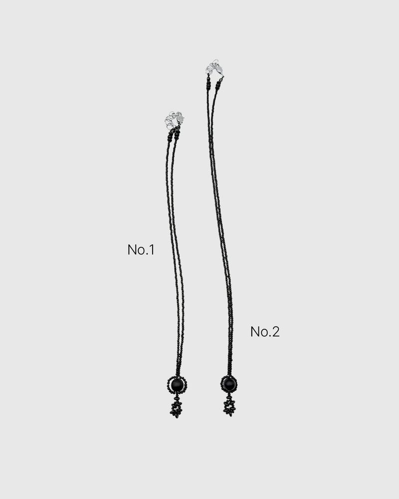 Onyx drop necklace (2 size)