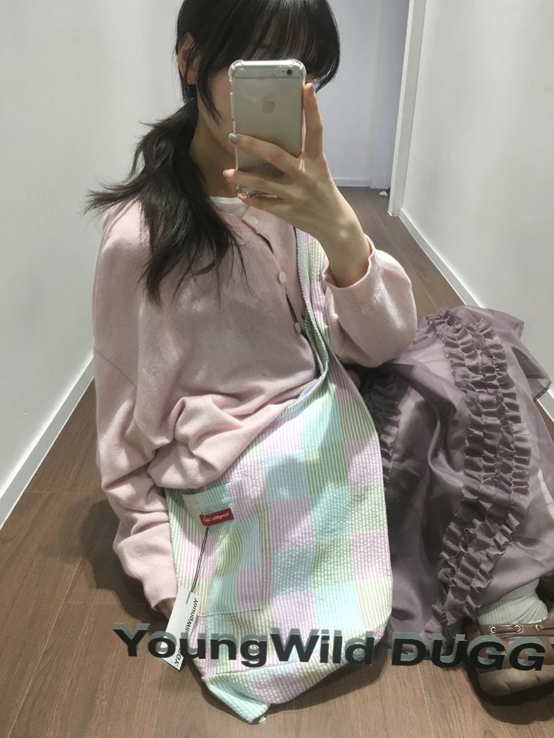 YWD パッチワーククロスボディーバッグ (2color)