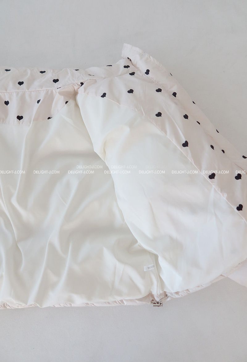 Heart crop short padded coat