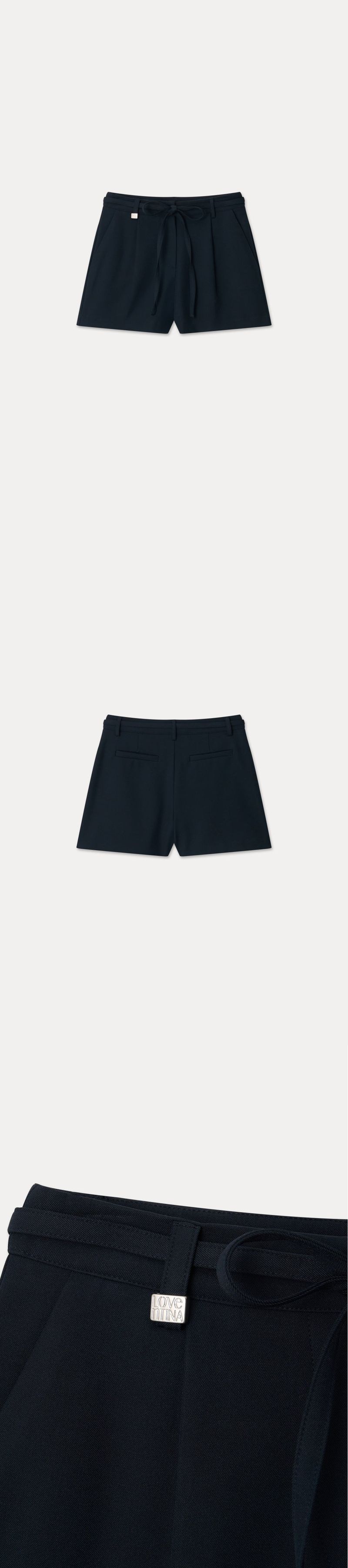 TAILORED MINI PANTS_NAVY