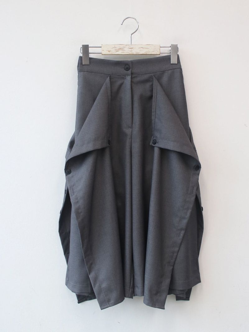 button bermuda slacks