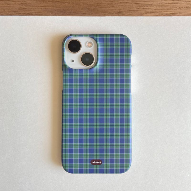 ofmoi（オブモイ）の「forest check matte hard phone case（Smartphone Accessories）」