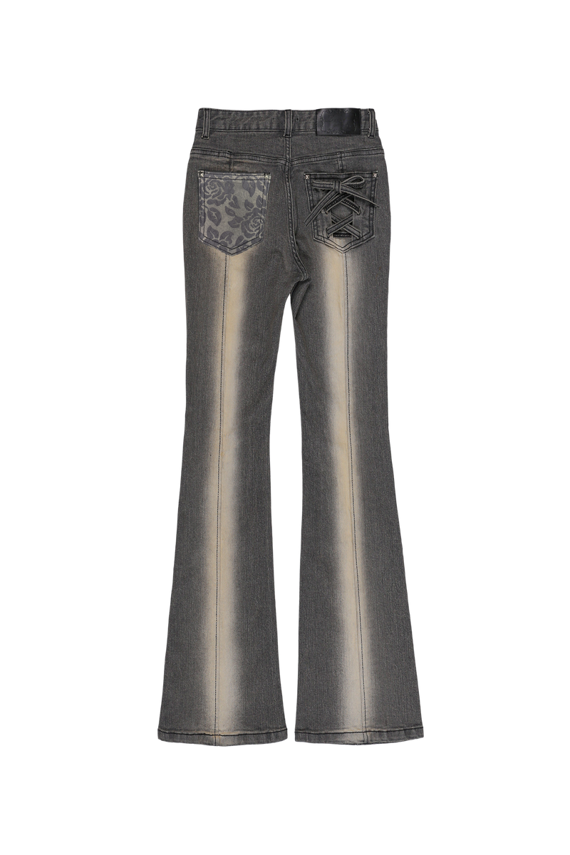 CORSET HIGHLIGHT BOOTS CUT DENIM #DUST