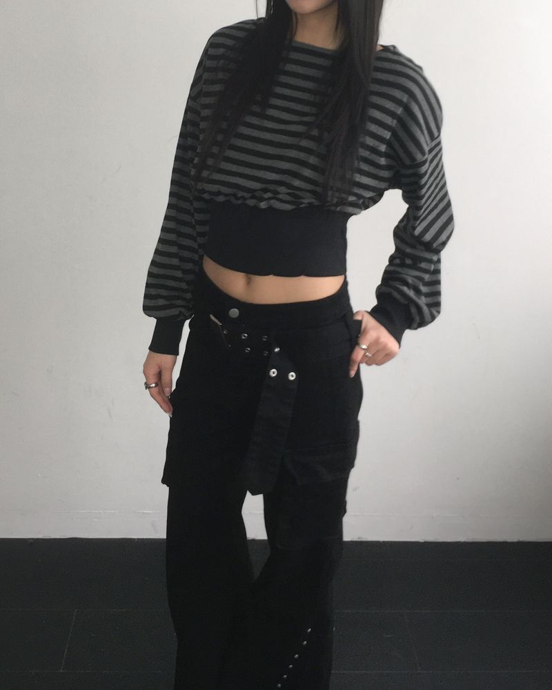 Stripe banding crop mtm