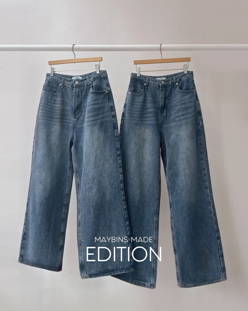 【MADE】Wide denim pants(short,long)