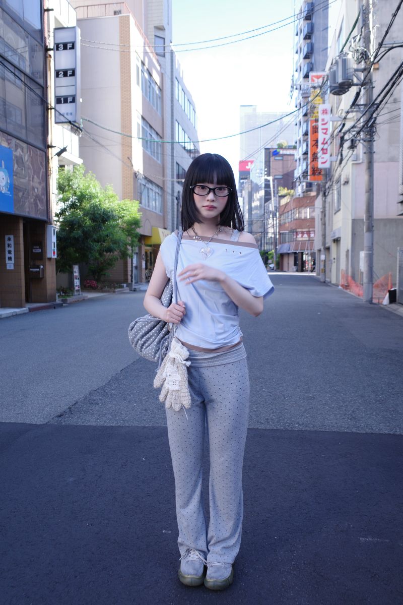 ムーイングフォールドドットパンツ