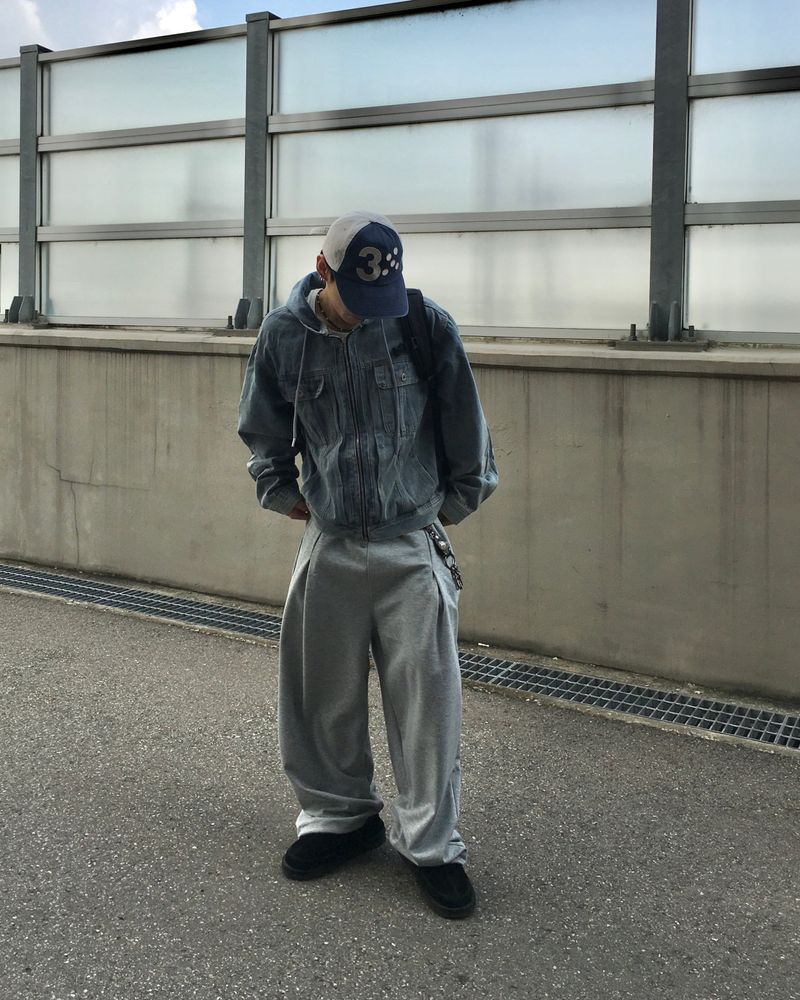 Nod Keyring Pintuck Wide Sweatpants 5C